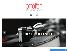 Tablet Screenshot of ortofon.com.au